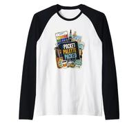 Pocket Palette Packed Urban Sketching Kit Raglan Baseball Tee