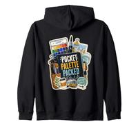 POCKET PALETTE PACKED Urban Sketching Kit Zip Hoodie
