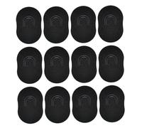 Pocket Palm Combs Soft Portable Shampoo Pocket Combs Massager Hair Brush Comb Black Scalp Massager Brush Comb 12 PCS