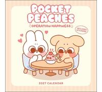 Pocket Peaches 2027 Wall Calendar with Stickers: Operation Happiness