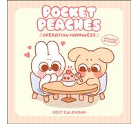 Pocket Peaches 2027 Wall Calendar with Stickers : Operation Happiness