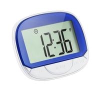 Pocket Pedometer - Digital Walking Pedometer | Large Screen with 21/24 Hour Clock to Track Steps, Miles and Calories