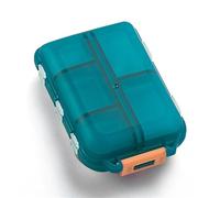 Pocket Pharmacy Travel Pill Case with Optional Medicine Stickers Labels Box Pill Organizer(Green)