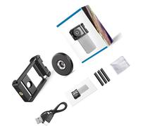 Pocket Phone Microscope Lens Attachment For Coin/Stamps Inspection 100X Digital Microscope Lens Portable Digital Portable With LED Fill Lights CPL Filter Pocket Phone Attachment For Coin/stamps/Plant