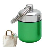 Pocket Pill Bocoon Tablets Holds a Keychain Design and a Pill with Metal in the Outdoor Pills with Key Ring Space-Saving Storage Container for Jewellery, Earplugs and Far