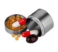 Pocket Pill Box - Daily Pill Box Airtight Personal Pill Box for Elderly | Fitness Lovers & Travelers, Tea Box for Loose Tea