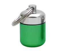 Pocket Pill Box, Metal Pill Organizer - Metal Outdoor Pill Case With Keychain,Portable Organizer With Sponge Pads For Backpack, Colorful Pill Case For The Pill Case