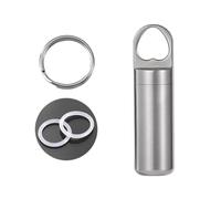 Pocket Pills Case Holder Waterproofs Metal Pills Box Keychains Portable Seal Storage Bottles Enduring
