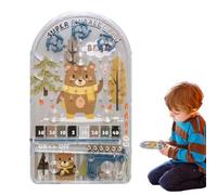 Pocket Pinball Game Various Difficulties Pocket Game for Kids for Use | Durable ABS Mini Design System, Mechanical Spring Ball Structure Feature, Reflex Training Fun Function, Kids Adults