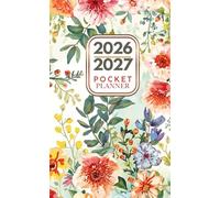 Pocket Planner 2026-2027 Watercolor: Small size for a purse is available from January 2026 to December 2027