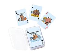 Pocket Playing Cards - Travel Poker Pack 2.36 Inch Waterproof Play Set | Compact Entertainment Platform for Teens, Magicians, Players, Collectors, Travel, Campegg
