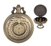 Pocket Pocket Set - Table Games - Polyhedral Metal Set with Pocket Watch Shell, Bronze, Please refer to the description, Please refer to description