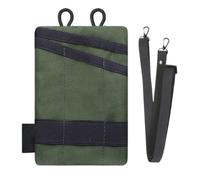 Pocket Pouch for Men Portable Zipper Wallet with Shoulder Strap | Pocket Organizer Wallet for Card, Coin, Key, Pen, Flashlight, Small Tool Men Army green