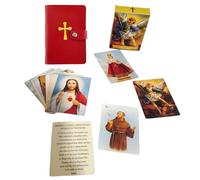 Pocket Prayer Card Organizer Leather Portable Holy Storage Organizer