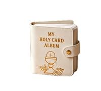 Pocket Prayer Card Organizer with 20 Sleeves Portable Carrying Case Booklet
