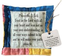 Pocket Prayer Quilt, Pocket Quilt, Hand-sewn Colorful Quilt, Vintage Prayer Quilt Squares, Colorful Quilts, Hand-Sewn Cozy And Unique Design For Home, 10x10cm