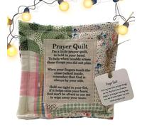 Pocket Prayer Quilt, Prayer Quilt With cr-oss Inside, Prayer Quilt Squares, Scripture Quilt, Pocket Prayer cr-oss, God Is Always By Your Side, gi-fts For Yourself Friend Family