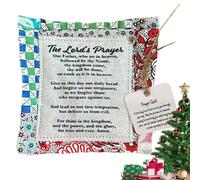 Pocket Prayer Quilt With Cross Inside, Scripture Squares, God Is Always By Your Side - Gifts for Yourself, Friend, Family