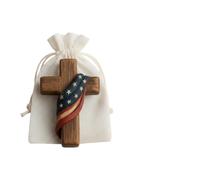 Pocket Prayers, Inspirational Crafts in Pocket Size, with Flags Design, Wooden Decoration for Christian Households, for Consolation, Faith, Encouragement, Christian , Church Funeral, Travel