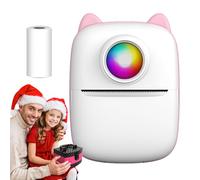 Pocket Printer - Portable Phone Sticker Maker, Wireless Connected Device | Multiple Roll Thermal Paper Machine, Portable Mini Label Machine For Note Picture Journal Gift