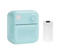Pocket Printer Portable Thermal Instant Photo Printing Label Maker Machine BT Wireless Connect Compatible with Android iOS APP Support Receipt Memo Sticker Notes Lists Scrapbook DIY