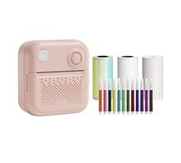 Pocket Printer Portable Thermal Instant Photo Printing Label Maker Machine BT Wireless Connect Compatible with Android iOS APP Support Receipt Memo Sticker Notes Lists Scrapbook DIY