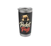 Pocket Pug Cute Pug Lover Gift Stainless Steel Insulated Tumbler