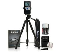 Pocket Radar Ball Coach/Pro-Level Speed Training Tool and Radar Gun Bundle with 360-Degree Rotating Tripod Mount and Tripod Stand with Carrying Bag and Rechargeable Batteries (3 Items)