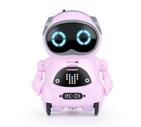 Pocket RC Robot Talking Interactive Voice Recognitions Record Singing Dancing Remote Control Toys for Kid Pink