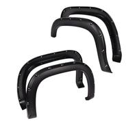 Pocket Riveted Fender Flares Smooth Black Compatible With 2007 2013 Sierra 1500 All Beds 4 Pcs