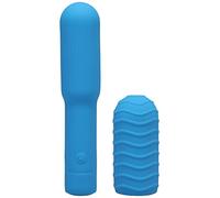 Pocket Rocket Elite Rechargeable Vibrator - Sky Blue with Removable Sleeve - for Targeted Clitoral Pleasure - Powerful Clit Stimulator - by Doc Johnson - for Adults Only