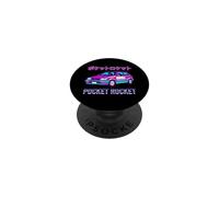 Pocket Rocket Retro Japanese JDM Tuner Car Synthwave Graphic PopSockets Adhesive PopGrip