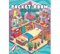 Pocket Room Coloring Book: Adorable, Tiny, Cozy, & Peaceful Rooms to Color for Stress Relief and Relaxation (Hygge Place Coloring Books)