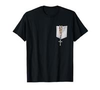 Pocket Rosary Pray the Rosary Catholic T-Shirt