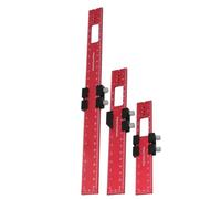 Pocket Ruler, Aluminum Alloy Precision Ruler with Adjustable Slide Stop,Woodworking Tools Set - for Carpentry Construction Workshop Layout Cutting Saw Level Pocket