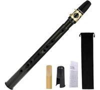 Pocket Saxophone Kit,Mini Pocket Saxophone Kit,with Reed Carrying Bag,Portable Woodwind Instrument,for Beginners (Black)