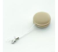 Pocket Screen Wiper Reusable Microfiber Duster Pad for Phone Tablet Eyeglasses Lens Wipe Tool, Portable Keychain Cleaning Cloth 3.5x1.6cm(Khaki)