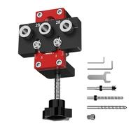 Pocket Screw Jig, Multifunctional Portable Aluminum Alloy Manual Tool, Drill Straight Hole Jig, for Carpenter Carpentry Furniture Making Shop Corner Edge Home