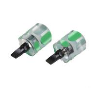Pocket Screwdriver Set 2pcs Chrome Vanadium Steel PVC Grip(One word)