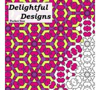 Pocket Size Delightful Designs: Relaxing On The Go Mini Coloring Book For Adults: Volume 1