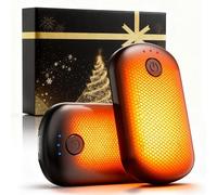 Pocket Size Hand Warmers Rechargeable 2 Pack, 6000mAh Electric Hand Warmers for 20H Safe Heat, 3 Settings Fast Heating Handwarmers Up to 131℉ for Christmas, Outdoor, Golf, Hunting, Camping Accessories