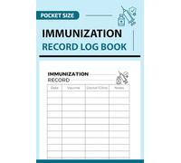 Pocket Size Immunization Record Log Book: Vaccine History Organizer and Medical Health Tracker