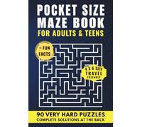 Pocket Size Maze Book for Adults: 90 Very Hard Mazes with Fun Facts | Solutions at the Back | 4 x 6 Small Maze Book for Adults & Teens | Compact & Travel-Friendly | Small Book, Big Challenge!