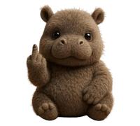 Pocket Size Plush Rebel Little Hippo Plush for Boys Girls Child Kid (B)