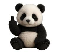 Pocket Size Plush Rebel Little Panda Plush for Boys Girls Child Kid (E)