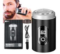 Pocket Size Shaver - Rechargeable Electric Razor with Detachable Head - Face Cleaning Supplies Travel-Friendly Shaver for Business Trips, Offices, Cars, Camping, Air Traveling Zorq