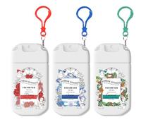 Pocket Size Toilet Spray with Removable Hook,30ml Travel Essentials Variety 3 Pack, Bathroom Odor Eliminator for Poop - Ocean Coconut Peony Scent