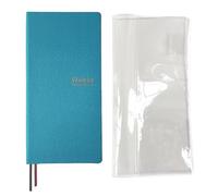 Pocket Size Week Plan with Clear Cover Undated A6 Hardcover Weekly Planner Journal Notebook Appointment with Protector lake blue