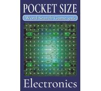 Pocket Size Word Search Game 4x6 Electronics: Easy, Mini, Small Travel Compact Size, about Electronics for Adults, Seniors & Teens | 4x6 inches, 110 ... Gift for Vacations, Holidays and Free Times