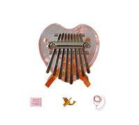 Pocket-Sized Acrylic Finger Piano 8 Keys Portable Kalimba Adults Enduring Portable Acrylic Pocket Kalimba Thumb Piano Beginner Keyboard Instrument